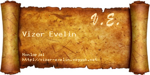 Vizer Evelin névjegykártya